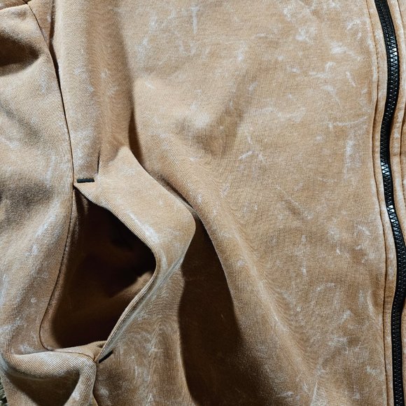 Nike Sportswear Tech Fleece Wash Full Zip Hoodie Men's Size XL DM6515-215 Brown - Picture 8 of 12